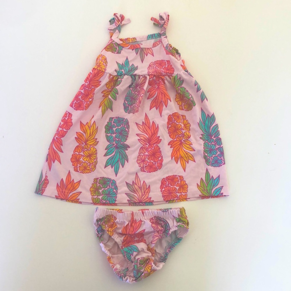 Coco Moon Pineapple Dress (12-18M)